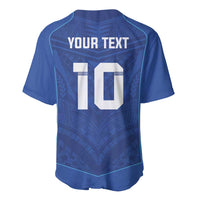 Custom Samoa Rugby Baseball Jersey Tatau Tribal Motifs Sporty Style - Polynesian Pride