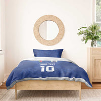 Custom Samoa Rugby Bedding Set Tatau Tribal Motifs Sporty Style - Polynesian Pride