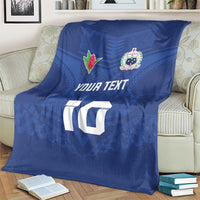Custom Samoa Rugby Blanket Tatau Tribal Motifs Sporty Style - Polynesian Pride