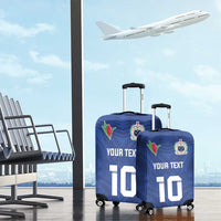 Custom Samoa Rugby Luggage Cover Tatau Tribal Motifs Sporty Style - Polynesian Pride
