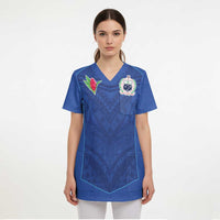 Custom Samoa Rugby Scrub Top Tatau Tribal Motifs Sporty Style - Polynesian Pride