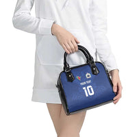 Custom Samoa Rugby Shoulder Handbag Tatau Tribal Motifs Sporty Style - Polynesian Pride