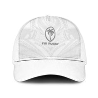 Fiji Rugby Baseball Net Cap Tapa Tribal Motifs Sporty Style - Polynesian Pride