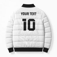 Custom Fiji Rugby Bomber Puffer Jacket Tapa Tribal Motifs Sporty Style - Polynesian Pride
