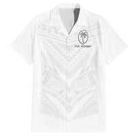 Custom Fiji Rugby Family Matching Off Shoulder Maxi Dress and Hawaiian Shirt Tapa Tribal Motifs Sporty Style - Polynesian Pride