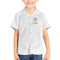 Custom Fiji Rugby Family Matching Short Sleeve Bodycon Dress and Hawaiian Shirt Tapa Tribal Motifs Sporty Style - Polynesian Pride