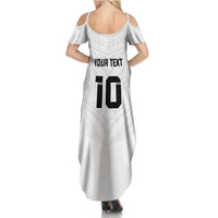 Custom Fiji Rugby Family Matching Summer Maxi Dress and Hawaiian Shirt Tapa Tribal Motifs Sporty Style - Polynesian Pride