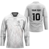 Custom Fiji Rugby Hockey Jersey Tapa Tribal Motifs Sporty Style - Polynesian Pride