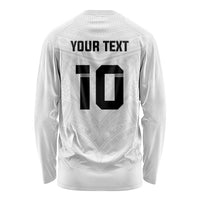 Custom Fiji Rugby Long Sleeve Shirt Tapa Tribal Motifs Sporty Style - Polynesian Pride