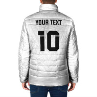 Custom Fiji Rugby Padded Jacket Tapa Tribal Motifs Sporty Style - Polynesian Pride