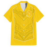 Custom Niue Rugby Family Matching Long Sleeve Bodycon Dress and Hawaiian Shirt Hiapo Tribal Motifs Sporty Style - Polynesian Pride