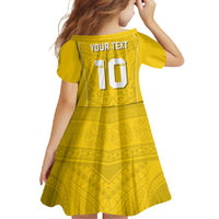 Custom Niue Rugby Family Matching Tank Maxi Dress and Hawaiian Shirt Hiapo Tribal Motifs Sporty Style - Polynesian Pride