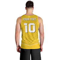 Custom Niue Rugby Men Tank Top Hiapo Tribal Motifs Sporty Style - Polynesian Pride
