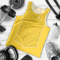 Custom Niue Rugby Men Tank Top Hiapo Tribal Motifs Sporty Style - Polynesian Pride