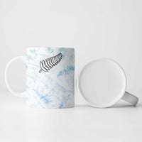 Custom New Zealand Football Ceramic Mug The Whites-Aotearoa Inspired - Polynesian Pride