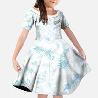 Custom New Zealand Football Family Matching Long Sleeve Bodycon Dress and Hawaiian Shirt The Whites-Aotearoa Inspired - Polynesian Pride