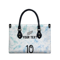 Custom New Zealand Football Leather Bag The Whites-Aotearoa Inspired - Polynesian Pride