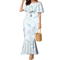 Custom New Zealand Football Mermaid Dress The Whites-Aotearoa Inspired - Polynesian Pride