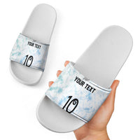 Custom New Zealand Football Slide Sandals The Whites-Aotearoa Inspired - Polynesian Pride