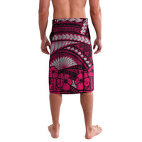 Polynesian Shark Valentine Day Lavalava Hibiscus and Tribal Tattoo Pink Style LT03 - Polynesian Pride