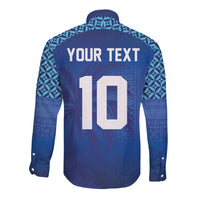 Custom Fiji Football-Towards World Cup 2026 Long Sleeve Button Shirt