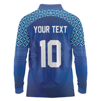 Custom Fiji Football-Towards World Cup 2026 Long Sleeve Polo Shirt LT03 - Polynesian Pride