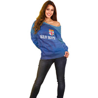 Custom Fiji Football-Towards World Cup 2026 Off Shoulder Sweater