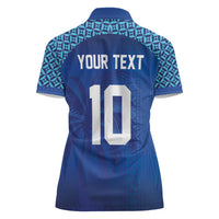 Custom Fiji Football-Towards World Cup 2026 Women Polo Shirt LT03 - Polynesian Pride