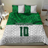 Custom Hawaii Volleyball-Kakau Motif Green Color Bedding Set