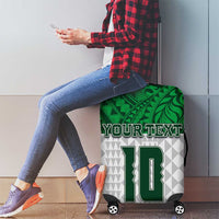 Custom Hawaii Volleyball-Kakau Motif Green Color Luggage Cover