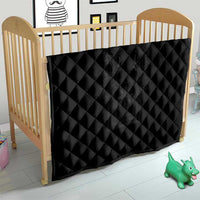Philippines Barong Style Quilt with Polynesian Art and Leaf Motif Black Color