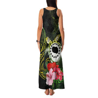 Kia Orana Cook Islands Family Matching Tank Maxi Dress and Hawaiian Shirt Turtle and Hibiscus Polynesian Pattern LT03 - Polynesian Pride
