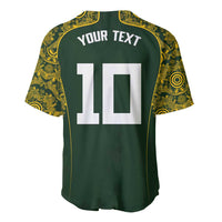 Australia Rugby Custom Baseball Jersey Aboriginal Art Sporty Style - Polynesian Pride