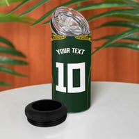 Australia Rugby Custom 4 in 1 Can Cooler Tumbler Aboriginal Art Sporty Style - Polynesian Pride