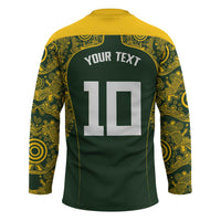 Australia Rugby Custom Hockey Jersey Aboriginal Art Sporty Style LT03 - Polynesian Pride