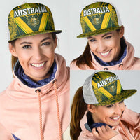 Australia Rugby Mesh Trucker Cap Aboriginal Art Sporty Style - Polynesian Pride
