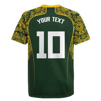 Australia Rugby Custom Rugby Jersey Aboriginal Art Sporty Style - Polynesian Pride