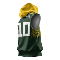 Australia Rugby Custom Sleeveless Hoodie Aboriginal Art Sporty Style - Polynesian Pride