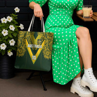 Australia Rugby Custom Tote Bag Aboriginal Art Sporty Style - Polynesian Pride