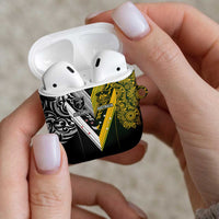 Aotearoa Australia Rugby AirPods Case Maori and Aboriginal Art Sporty Style - Polynesian Pride
