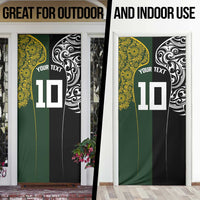 Aotearoa Australia Rugby Custom Door Cover Maori and Aboriginal Art Sporty Style - Polynesian Pride