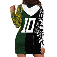 Aotearoa Australia Rugby Custom Hoodie Dress Maori and Aboriginal Art Sporty Style LT03 - Polynesian Pride