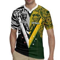 Aotearoa Australia Rugby Custom Rugby Jersey Maori and Aboriginal Art Sporty Style - Polynesian Pride