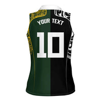 Aotearoa Australia Rugby Custom Women Sleeveless Polo Shirt Maori and Aboriginal Art Sporty Style - Polynesian Pride