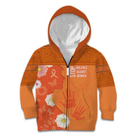 International Day for the Elimination of Violence Against Women Kid Hoodie Polynesian Pattern