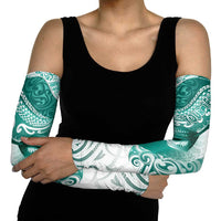 Personalised New Zealand Aotearoa Darts Masters Arm Sleeves Maori Art Tattoo with Tribal Dart Symbol Teal Color - Polynesian Pride