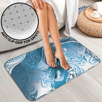 Personalised New Zealand Aotearoa Darts Masters Bathroom Set Maori Art Tattoo with Tribal Dart Symbol Blue - Polynesian Pride