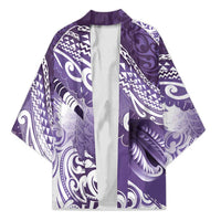 Personalised New Zealand Aotearoa Darts Masters Kimono Maori Art Tattoo with Tribal Dart Symbol Purple - Polynesian Pride