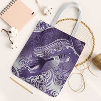 Personalised New Zealand Aotearoa Darts Masters Tote Bag Maori Art Tattoo with Tribal Dart Symbol Purple - Polynesian Pride
