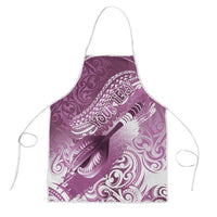 Personalised New Zealand Aotearoa Darts Masters Apron Maori Art Tattoo with Tribal Dart Symbol Pink - Polynesian Pride